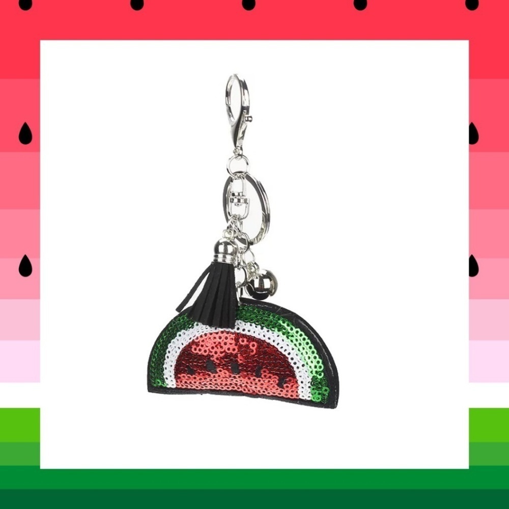 Sequins Watermelon Purse Charm
